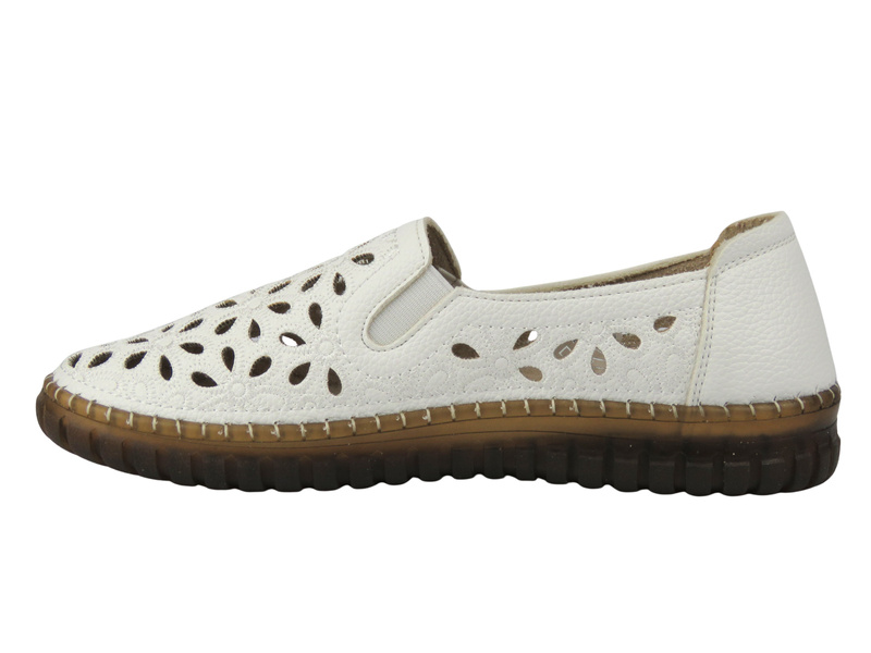 Dámské espadrilky - Unisoft 26PB02-9926, Bílá