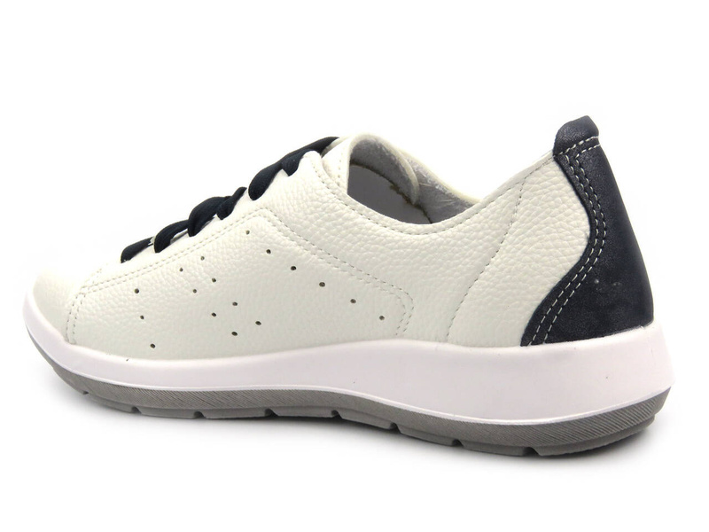 Pohodlná dámská obuv na jaro a léto - Inblu WG-51, bílá s námořnickou modří
