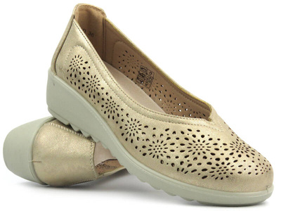 Dámské polobotky Potocki 24-90300, zlaté