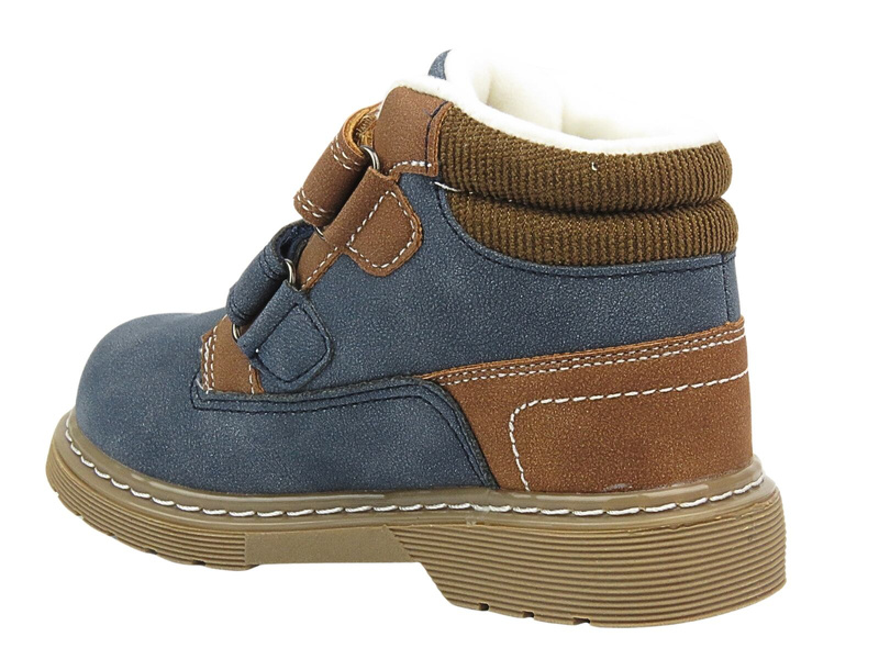 American Club ES 144/23 Navy Blue Dětské boty na suchý zip