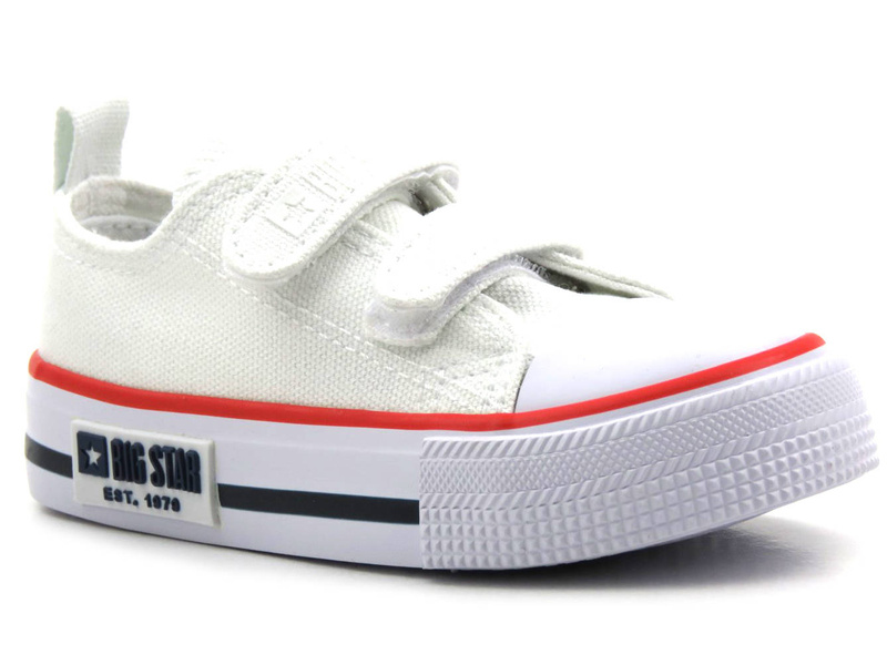 Dětské tenisky na suchý zip - BIG STAR KK374085, bílé