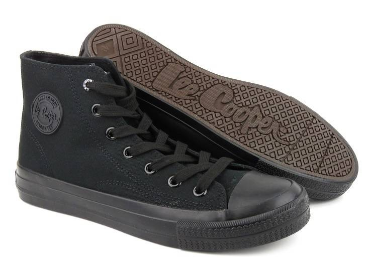 Lee Cooper pánské vysoké tenisky 22-31-0904, černé