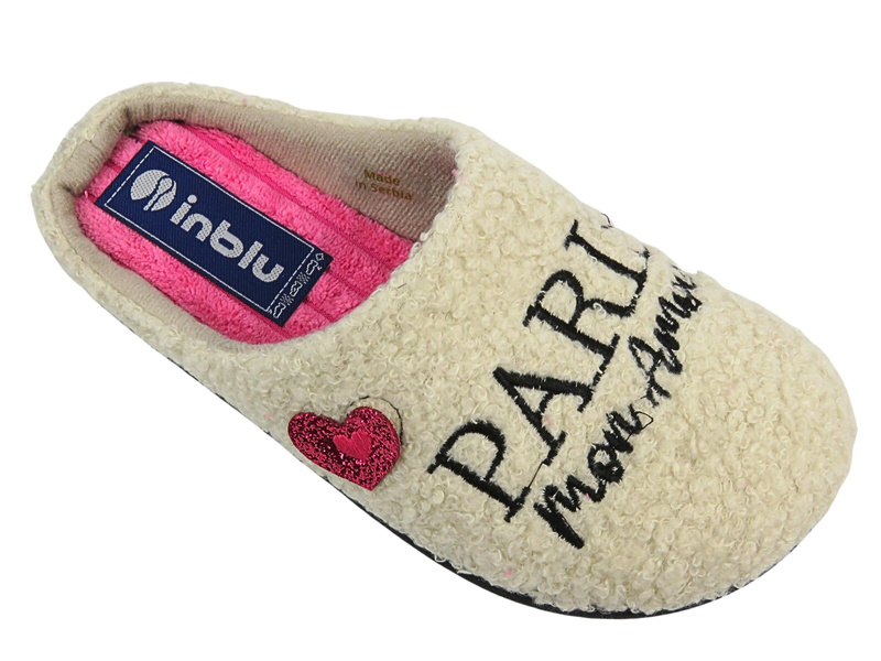 Měkké dámské domácí pantofle Inblu LV-07, tmavě modrá