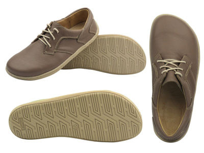 BareFoot kožené minimalistické dámské boty khaki Helios Komfort 715-2B