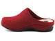 Dámské plstěné pantofle se sněhovou vločkou - Manitu 330204, červené