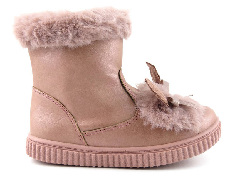 Dětské kozačky se zajíčkem - AMERICAN CLUB GC 27/20, růžové