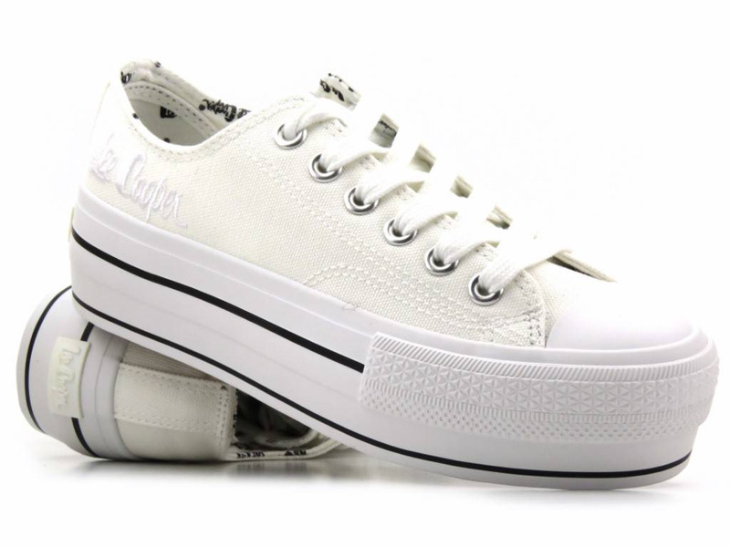 Dámské tenisky, creepers LEE COOPER LCW-22-31-0842L, bílé