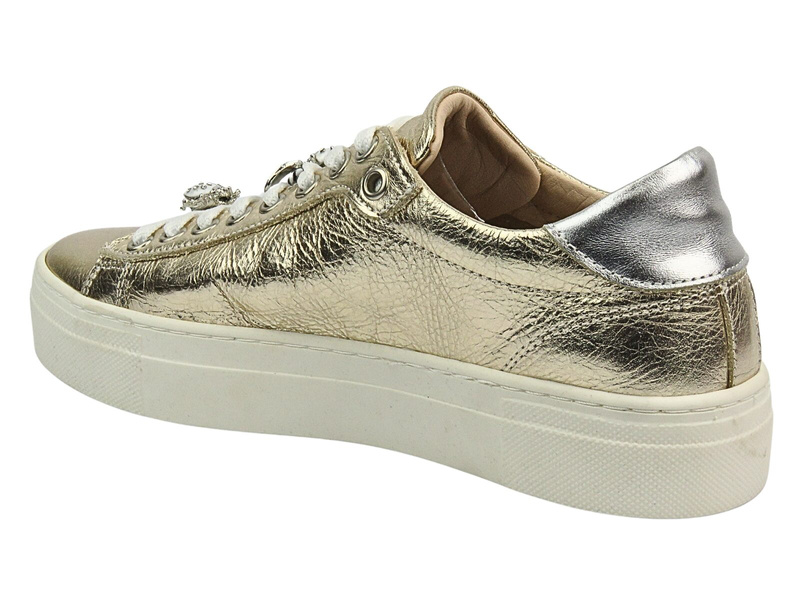 Sportovní boty, dámské slip-on tenisky - VENEZIA 28098, zlaté