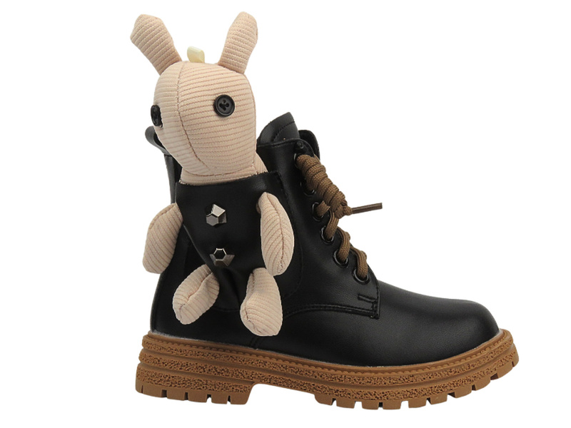 Dětské boty s hvězdou a medvídkem - Navy Dot 22-61060, stříbrná