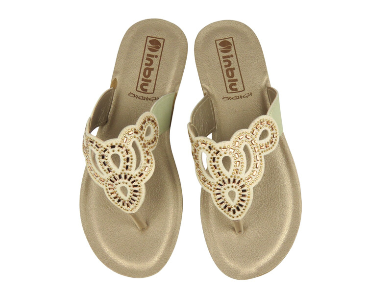 Elegantní dámské pantofle Inblu BA-52, zlaté