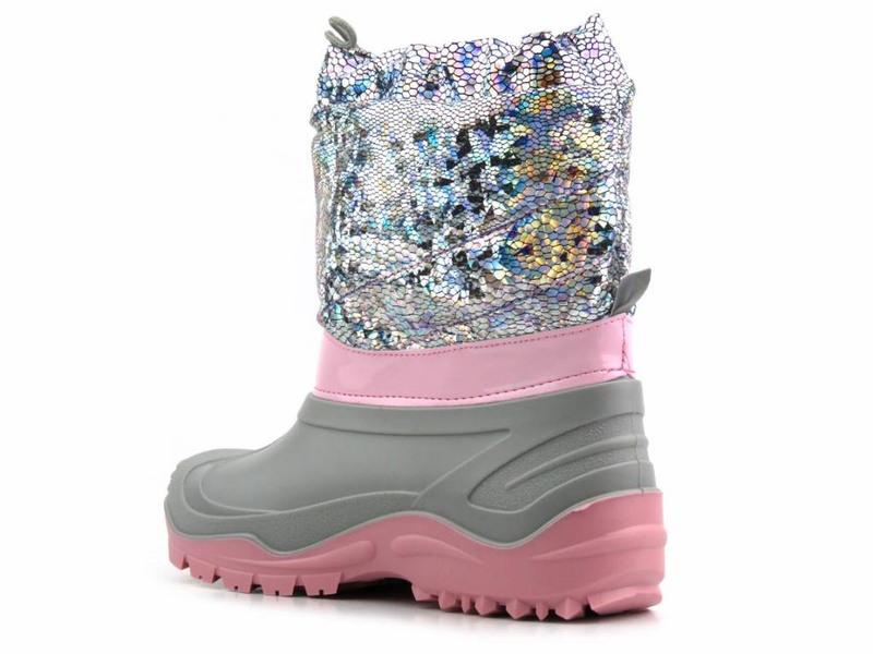 Teplé dětské sněhule s lesklými šupinami - Ren But Muflon 32-468