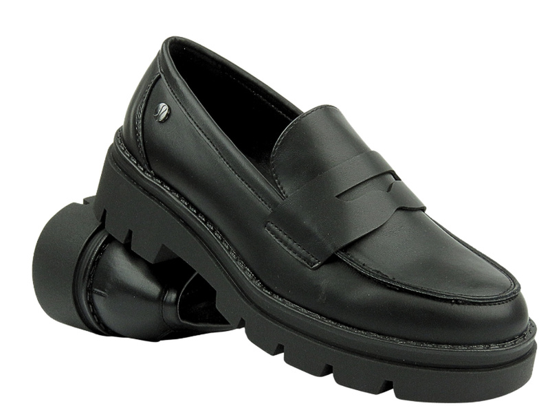 Dámské mokasíny - Inblu IC-27 Black - nazouvací