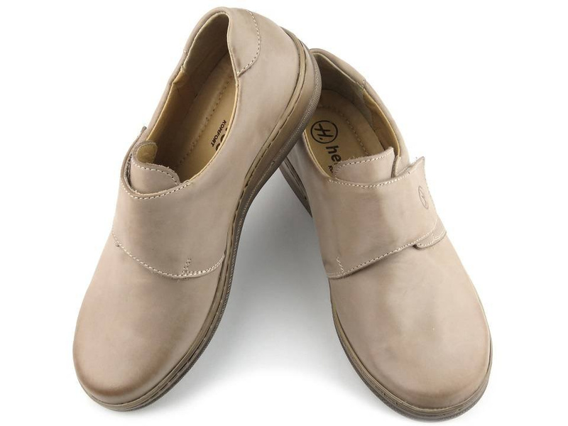 Pohodlná dámská obuv se širším svrškem - HELIOS Komfort 382-2, béžová
