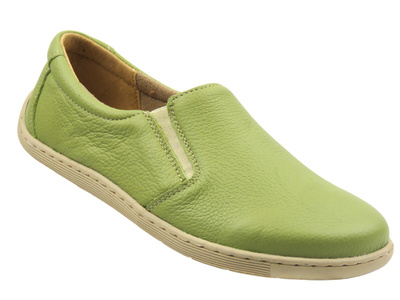 Barefoot dámské polobotky zelené Helios Komfort 452