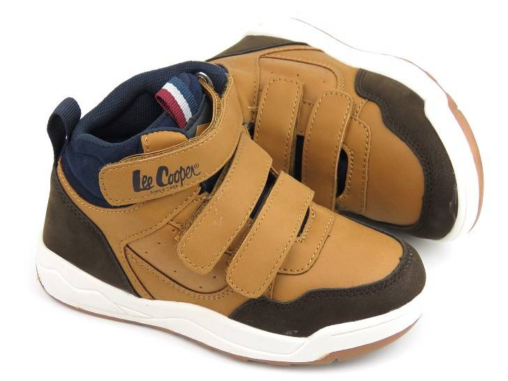 Dětská sportovní obuv na podzim a zimu - LEE COOPER 22-29-1322K, camel