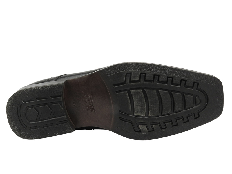 Elegantní pánské kožené boty - Conhpol 5289, černá