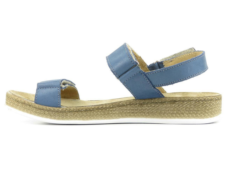 Lehké pohodlné dámské sandály HELIOS Komfort 245, tmavě modrá