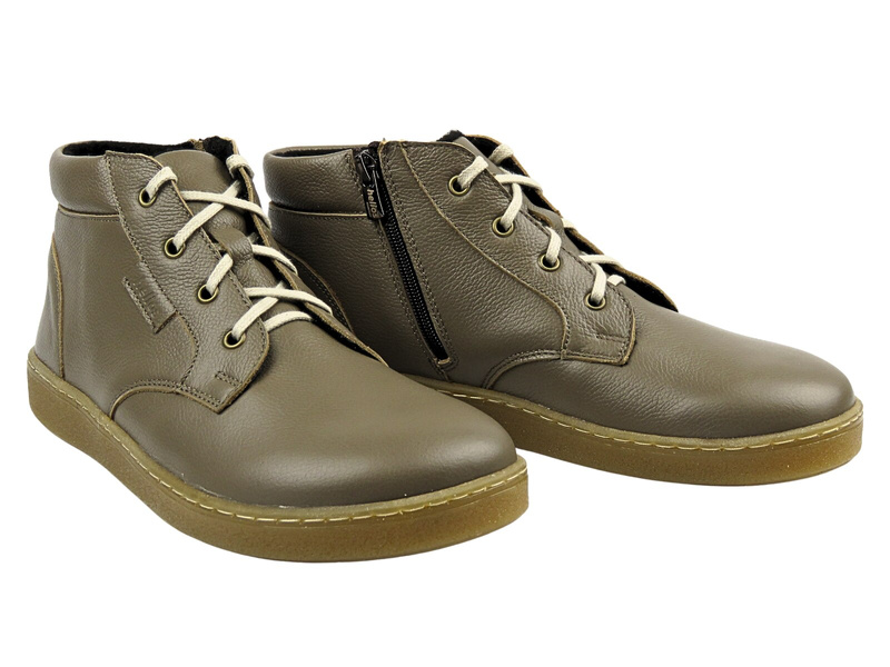 Pánské barefoot kotníkové boty Helios Komfort 833, zelené