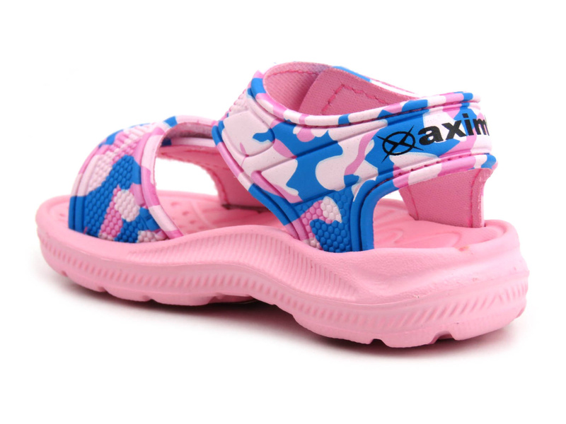 Dětské pěnové sandály na suchý zip - AXIM 2234, růžové