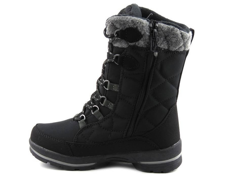 Dětské sněhule s membránou a softshellem - AMERICAN CLUB SN14/23, černé