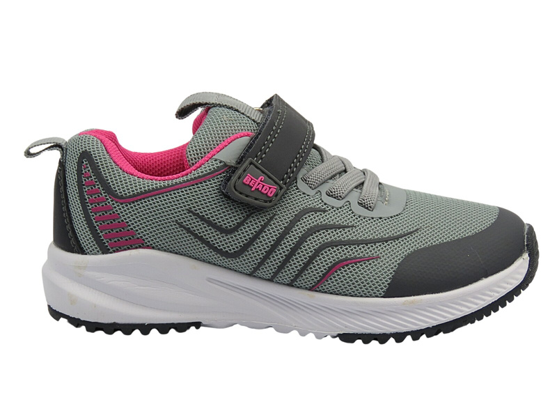 Sportovní obuv pro mládež - Befado 516Y156, Pink Velcro