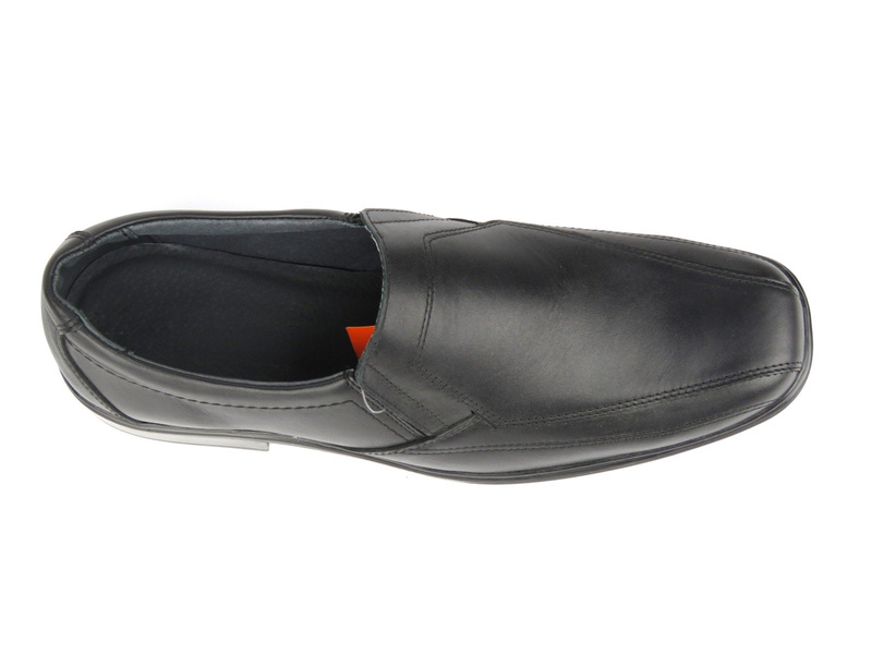 Babris 4215 pánské kožené benátské mokasíny, černé