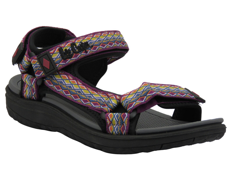 Dámské sportovní sandály - Lee Cooper 25-34-3565L, fialovo-šedé
