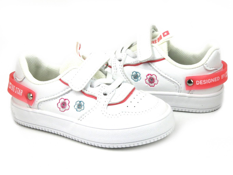 Sportovní boty pro dívky - Big Star JJ374082, bílá