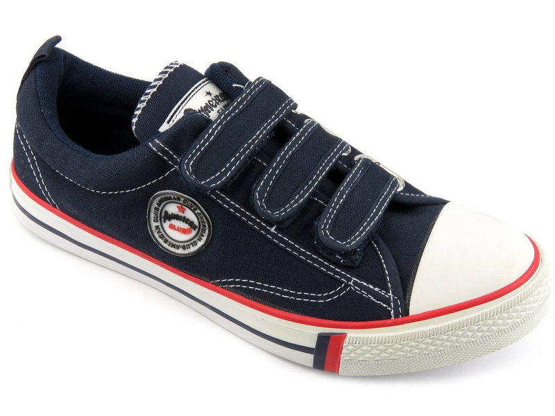 Pánské tenisky, sportovní obuv AMERICAN CLUB LH-203, tmavě modrá