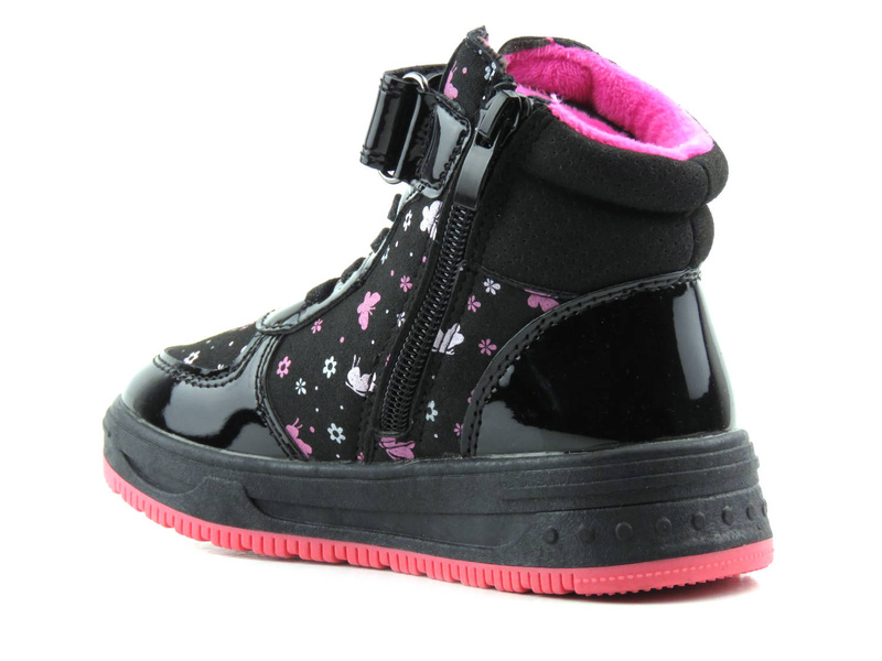 Dětské zimní kotníkové boty - AMERICAN CLUB XD 66/22, černé