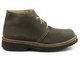 Pánské boty pro mládež z přírodní kůže - HELIOS 606, olivová