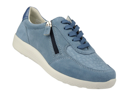 Pohodlné dámské polobotky na halluxy Comfortabel 951317-55 modré