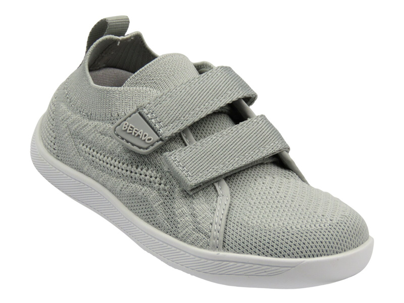 Tenisky, dětské bačkory na suchý zip – BEFADO 003Y013, šedé