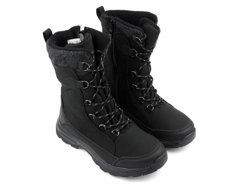 Vysoké trekingové, dámské sněhule DK TECH SoftShell 2105, černé