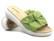 Dámské pantofle se zdobeným svrškem - INBLU TT-22, světle zelené