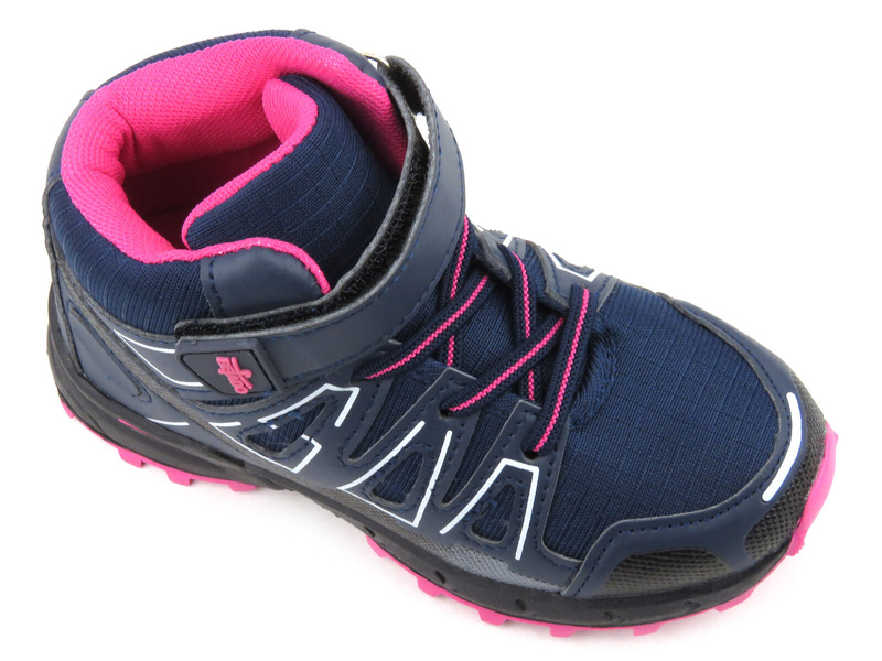 Dětské sněhule na suchý zip - Befado 518X001, tmavě modrá