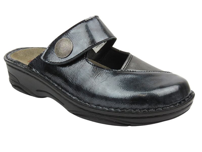 Pohodlné žabky Dámské dřeváky BERKEMANN Heliane 03457-647 Dark Blue Slip-on