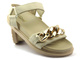 Dámské sandály se zlatým řetízkem - Evento 22SD35-4522, béžové