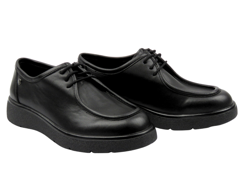 Dámské kožené polobotky černé Maciejka K7189-01/00-1