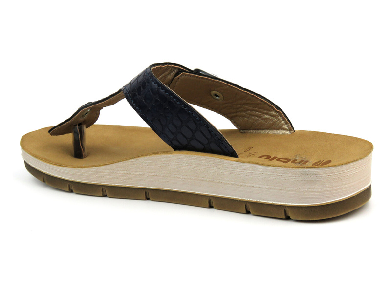 Dámské žabky z ekologické kůže - INBLU 6, zlaté