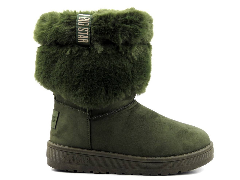 Sněhule, zimní boty renomované značky BIG STAR II274124, khaki