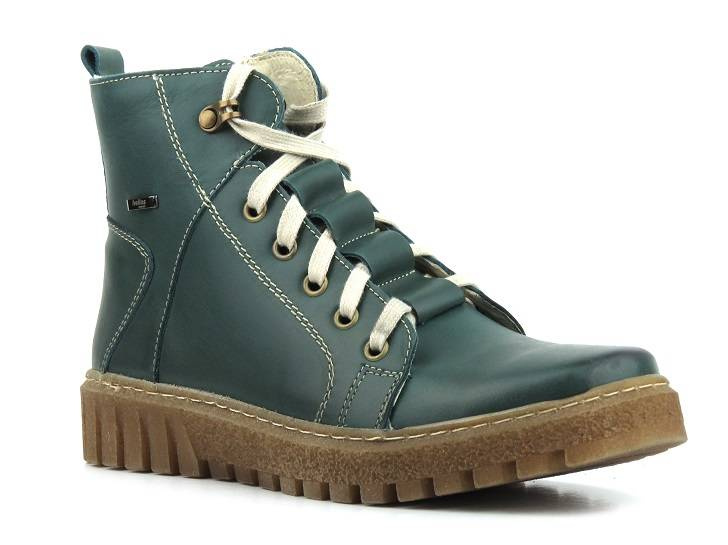 Dámské kožené boty zateplené vlnou - HELIOS Komfort 577W, cappuccino