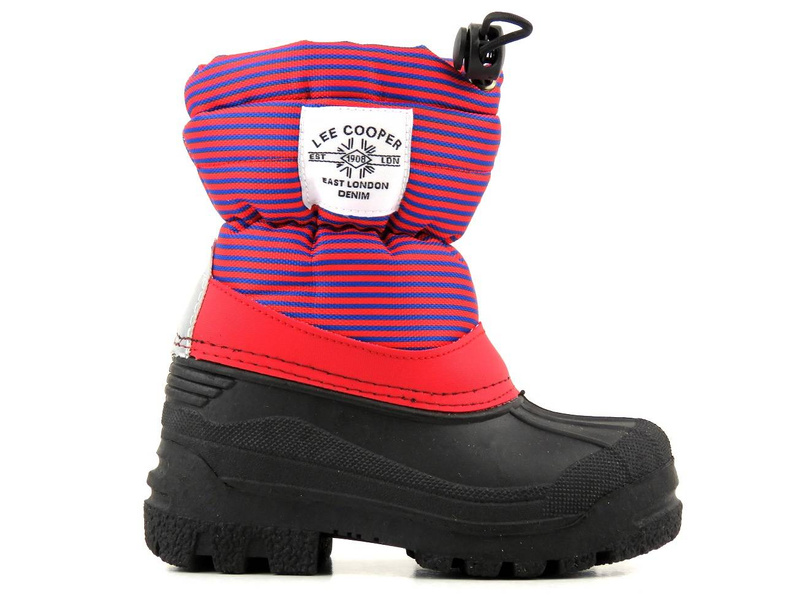 Dětské sněhule s ovčí kůží - LEE COOPER LCJ-21-44-0528K, červené
