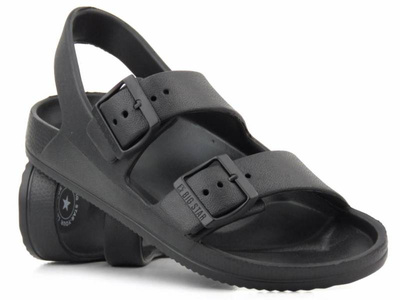 Lehké dámské pěnové sandály s přezkami - Big Star LL274745, černé