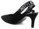 Dámské kožené sandály v glamour stylu - Conhpol Bis 4393, černé