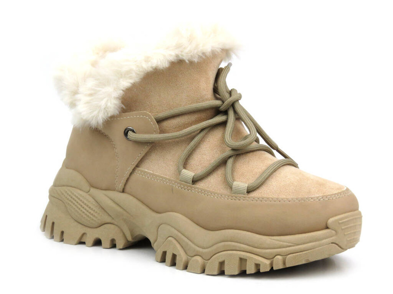 Dámské boty, sněhule - NOVINKY 23BT26-6534, béžové