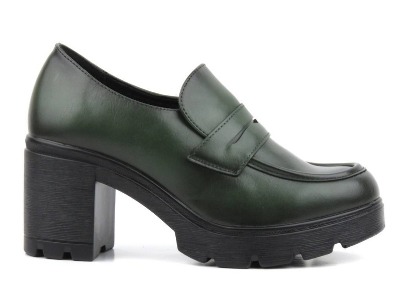 Lodičky, dámské boty na vysokém podpatku - Potocki 23(24)-12154, zelené