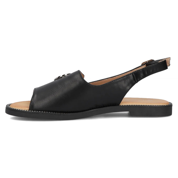 Dámské sandály s koženou stélkou - Filippo DS3666/24, černé