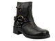 Dámské kožené kotníkové boty Venezia W014LEBLOBB008 Černé nazouvací boty