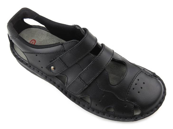 Pohodlná obuv, dámské zdravotní sandály - Berkemann Tec-Pro Larena 09310-875, černá